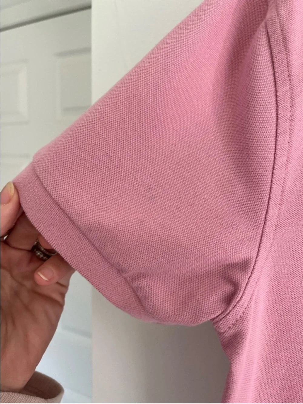 J. Crew Men's Dusty Bubblegum Pink Short Sleeve Flex Pique Polo Untucked Preppy
